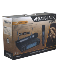 Micrófono Profesional Inalámbrico UHF Doble Bt-M8822 BATBLACK 11 Westor BT-M8822 Batblack Micrófono Profesional Inalámbrico UHF Doble Bt-M8822 BATBLACK