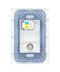 Westor KF2285 Opalux Placa de Pared Coaxial y Red Cat5 KF2285 OPALUX