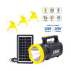 Westor OP-5612 Opalux Kit Solar Portátil Linterna Lámpara 3 Focos Panel Solar BT USB MP3 FM OP-9019B OPALUX