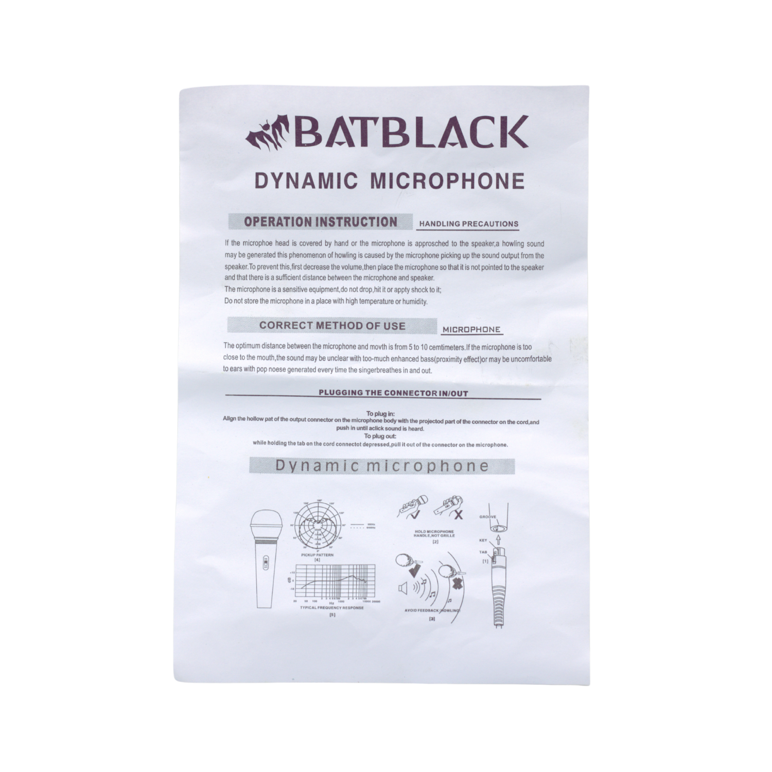 BTN-58B 4 Westor BTN-58B Batblack Micrófono Alámbrico BTN-58B BATBLACK