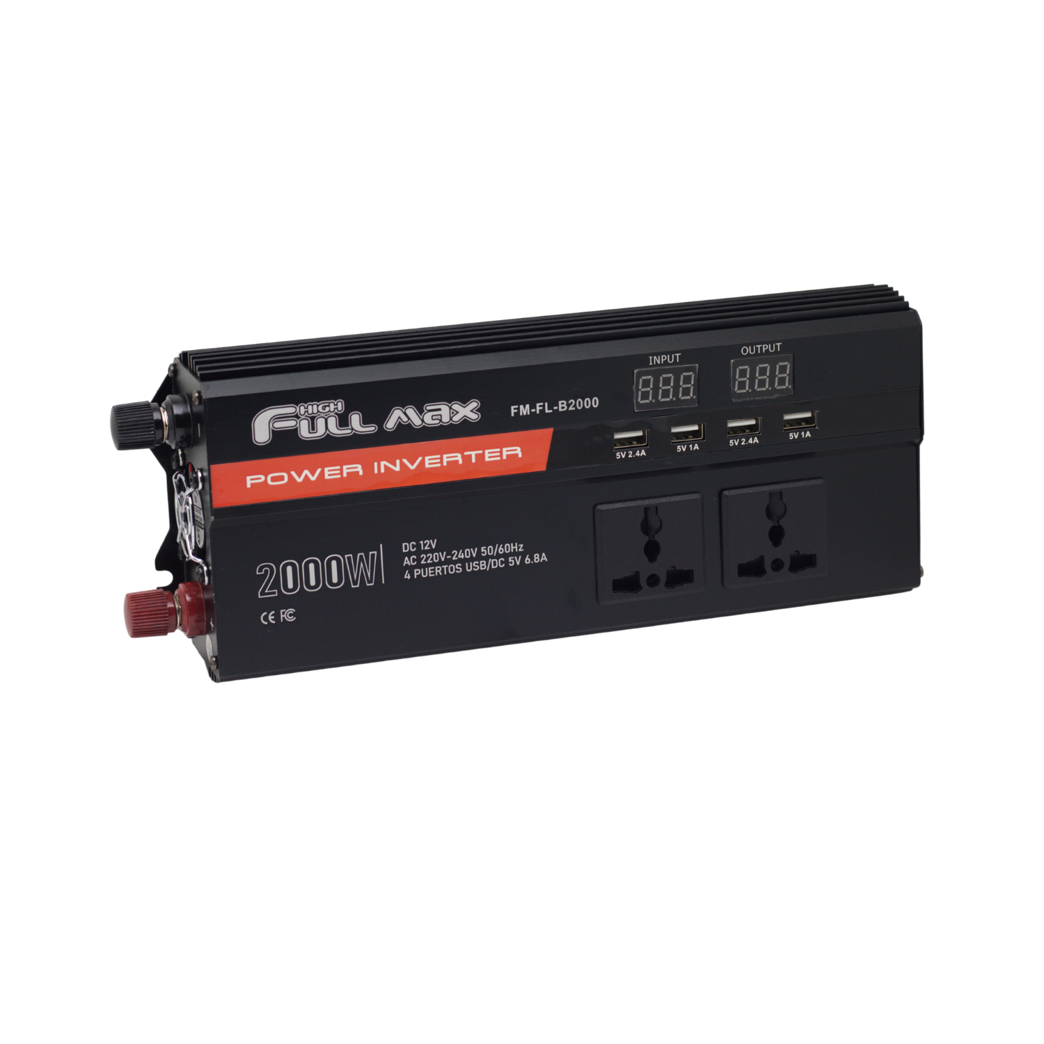 FM-FL-B2000 2 Westor FM-FL-B2000 High Full Max Inversor de Onda Modificada 2000W con 4 Puertos USB 5VDC 6.8A FM-FL-B2000 HIGH FULL MAX