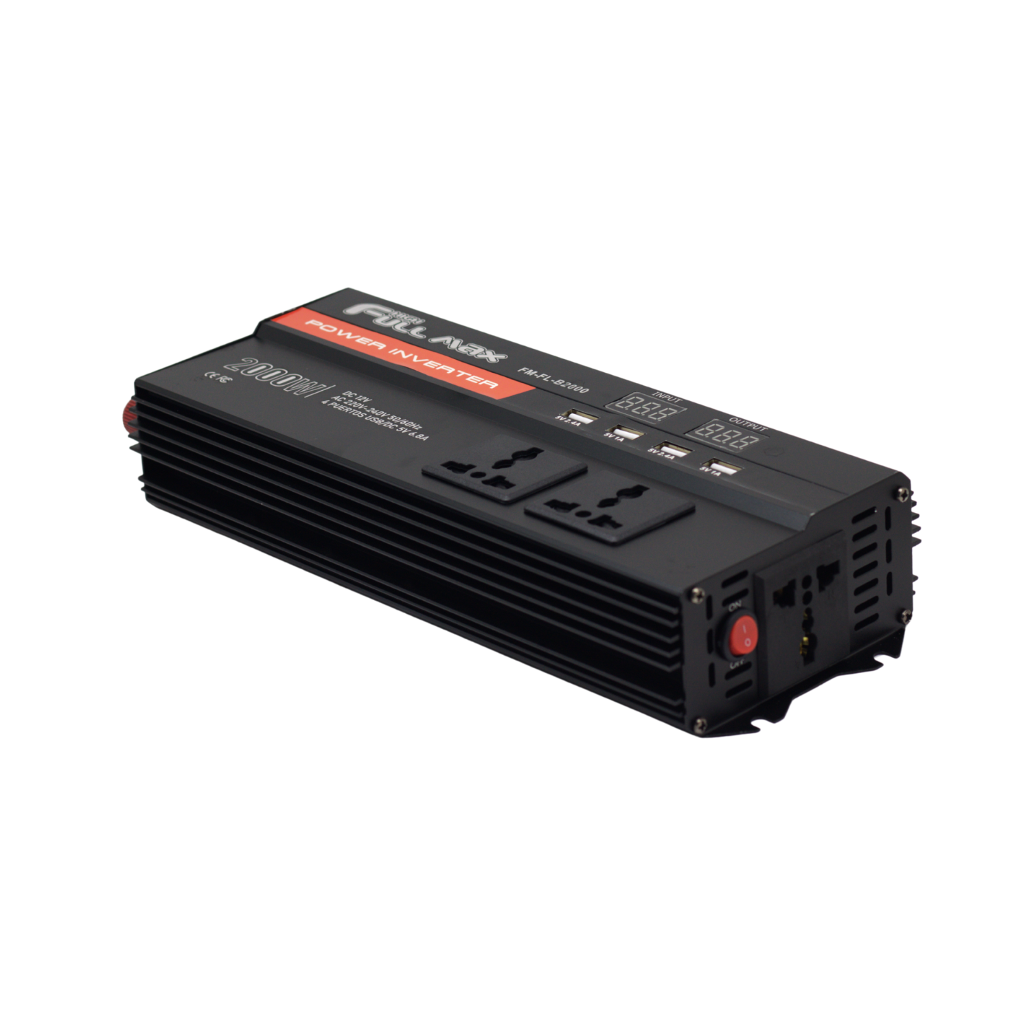 FM-FL-B2000 3 Westor FM-FL-B2000 High Full Max Inversor de Onda Modificada 2000W con 4 Puertos USB 5VDC 6.8A FM-FL-B2000 HIGH FULL MAX