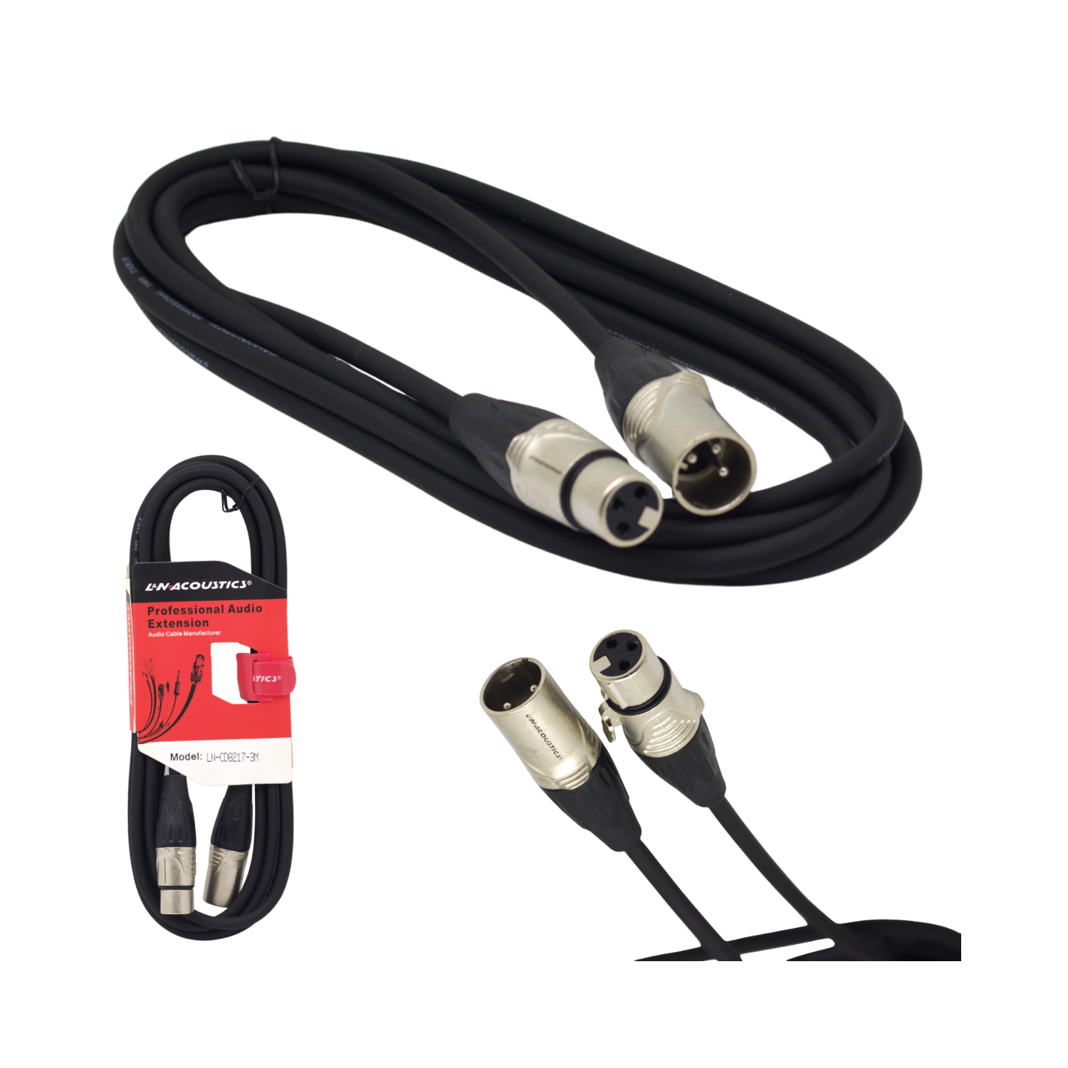 LN-CD8217-3M 1 Westor LN-CD8217-3M L&N-ACOUSTICS Cable Plug XLR (BK/SL) a Jack XLR (BK/SL) 3M LN-CD8217-3M L&N-ACOUSTICS