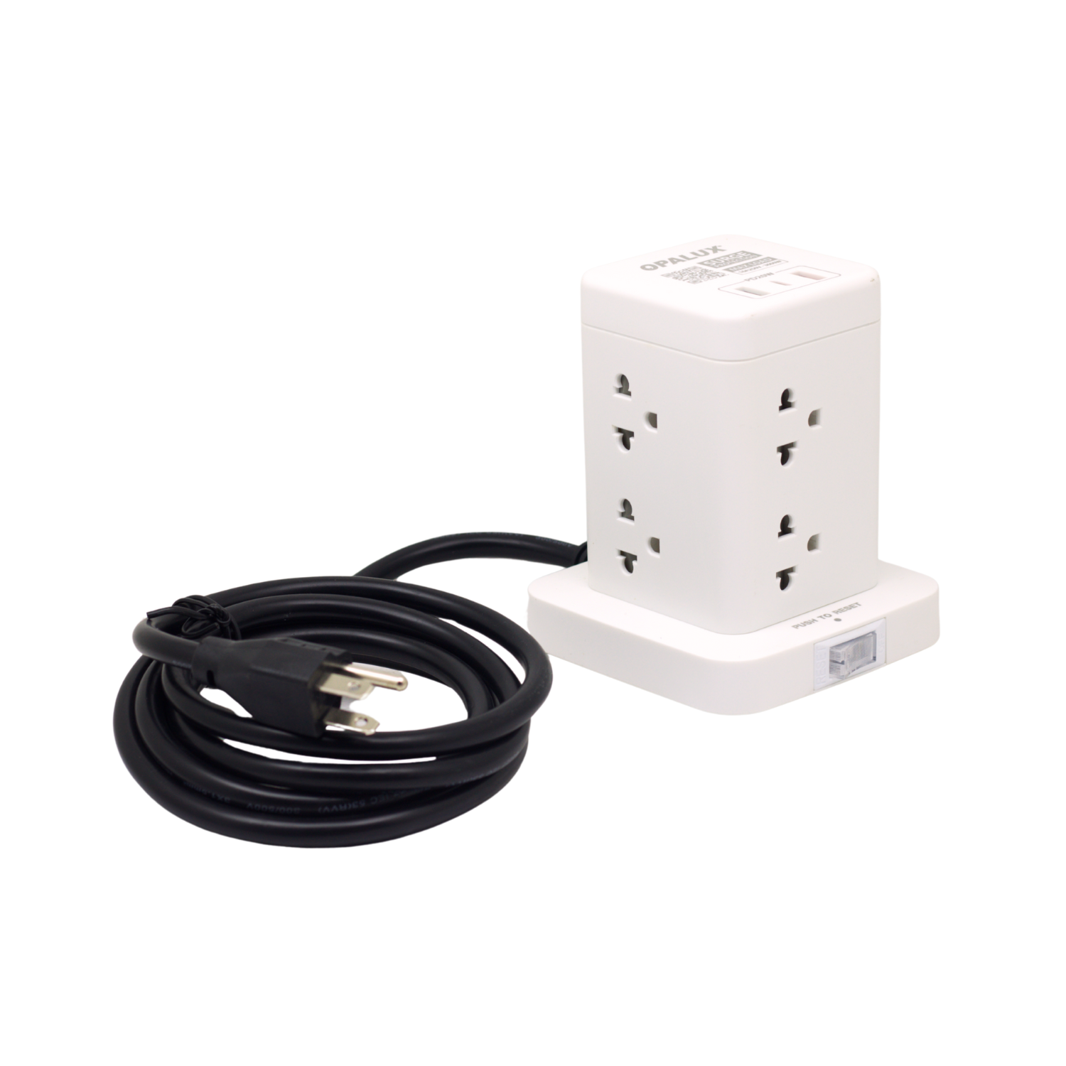 OP-TW8 2 Westor OP-TW8 Opalux Adaptador Tipo Torre De 8 Tomas + 2 USB Tipo A + 1 Usb Tipo C OP-TW8 OPALUX