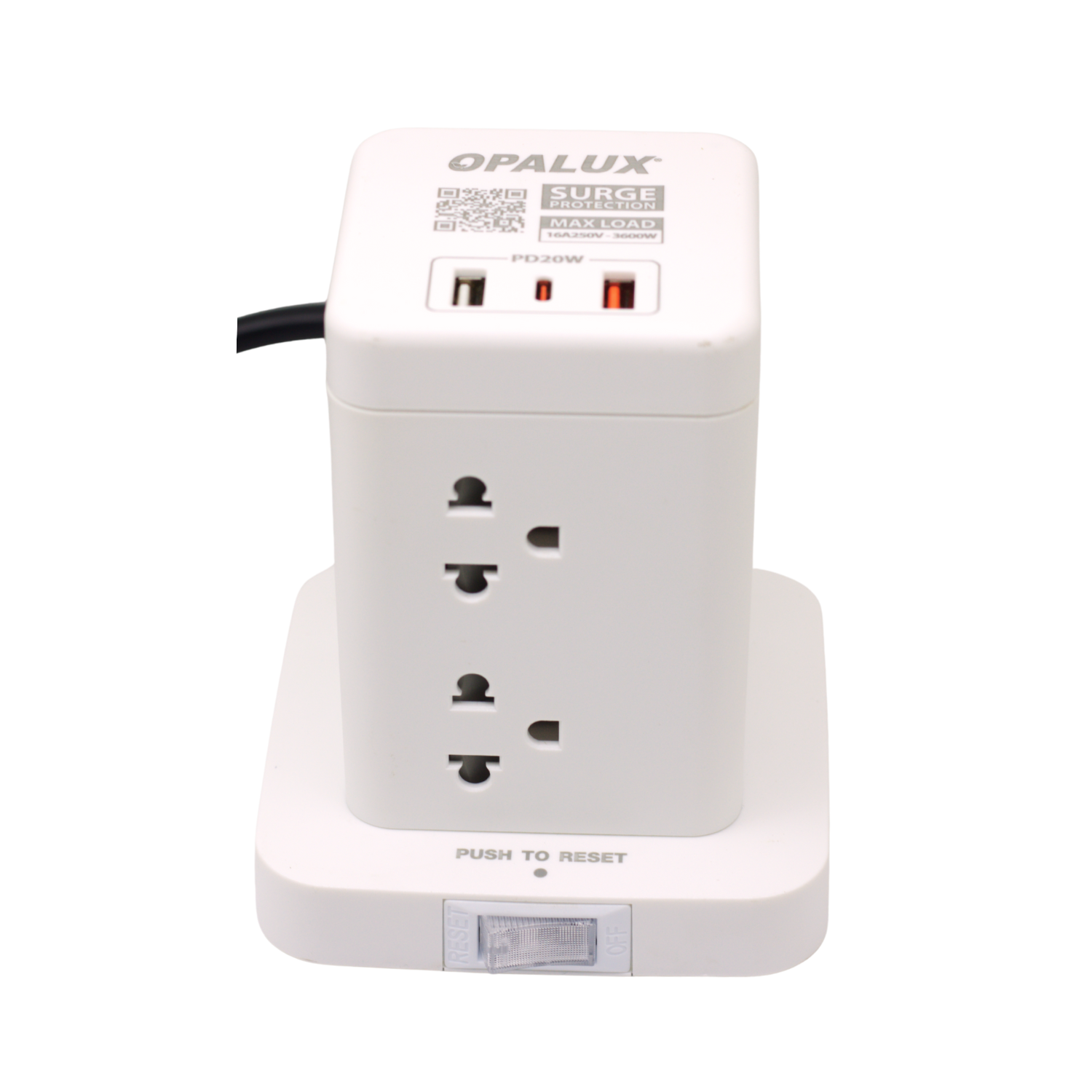 OP-TW8 4 Westor OP-TW8 Opalux Adaptador Tipo Torre De 8 Tomas + 2 USB Tipo A + 1 Usb Tipo C OP-TW8 OPALUX