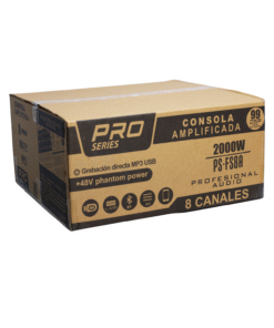 Consola Profesional Amplificada de Audio 8 Canales 2000W PS-FS8A PRO SERIES 8 Westor PS-FS8A PRO SERIES Consola Profesional Amplificada de Audio 8 Canales 2000W PS-FS8A PRO SERIES