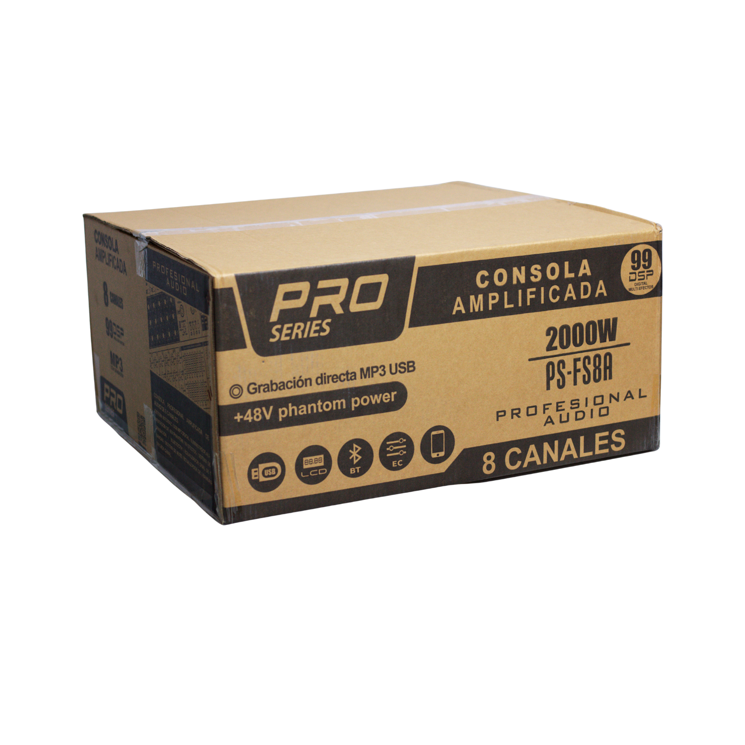 PS-FS8A 7 Westor PS-FS8A PRO SERIES Consola Profesional Amplificada de Audio 8 Canales 2000W PS-FS8A PRO SERIES