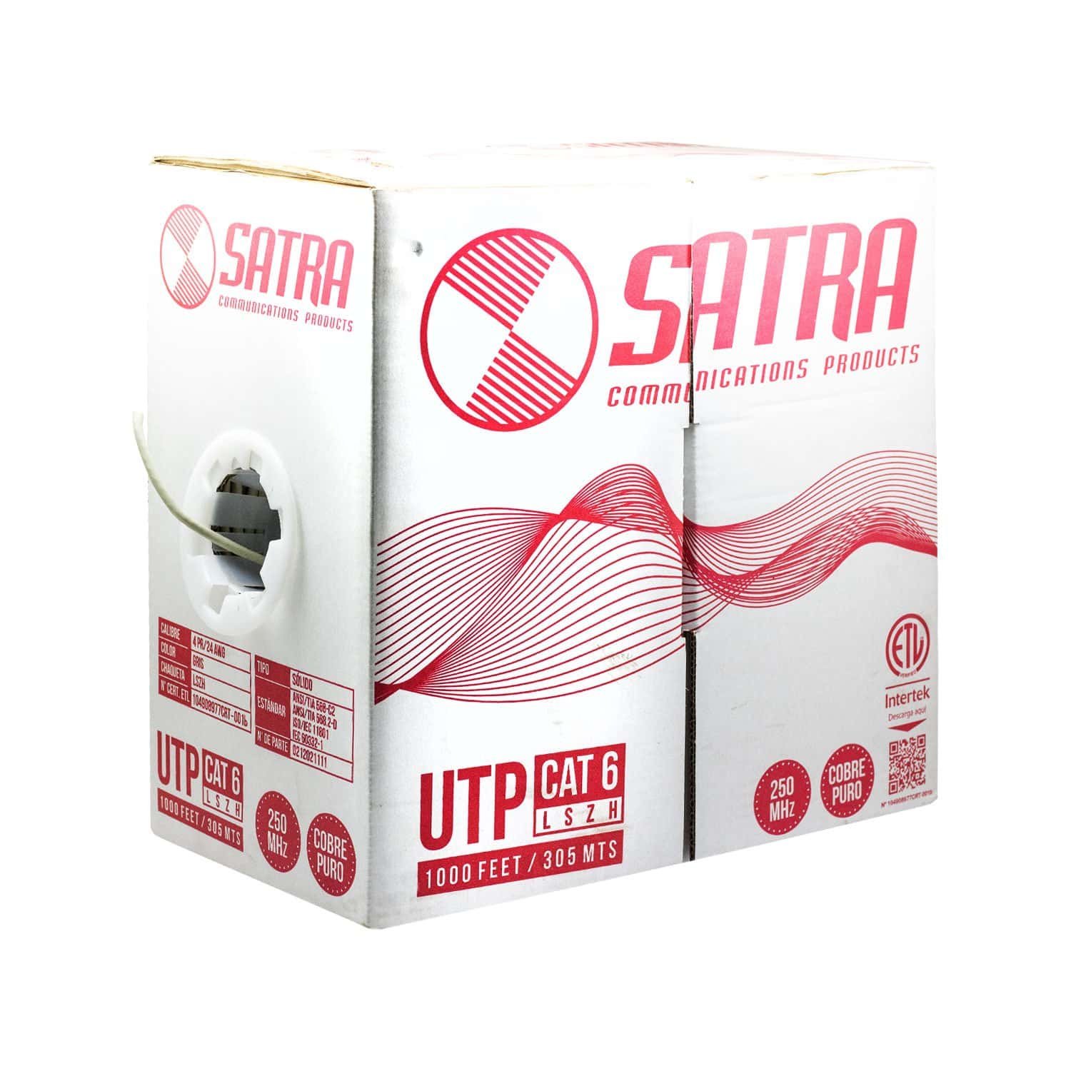 0212021111-RLL-2 Westor 0212021111-RLL Satra Cable UTP Cat 6 SATRA Original Caja 0212021111-RLL