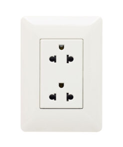 Westor BM1208TR Opalux Tomacorriente Doble Universal + Línea Tierra BM1208TR OPALUX