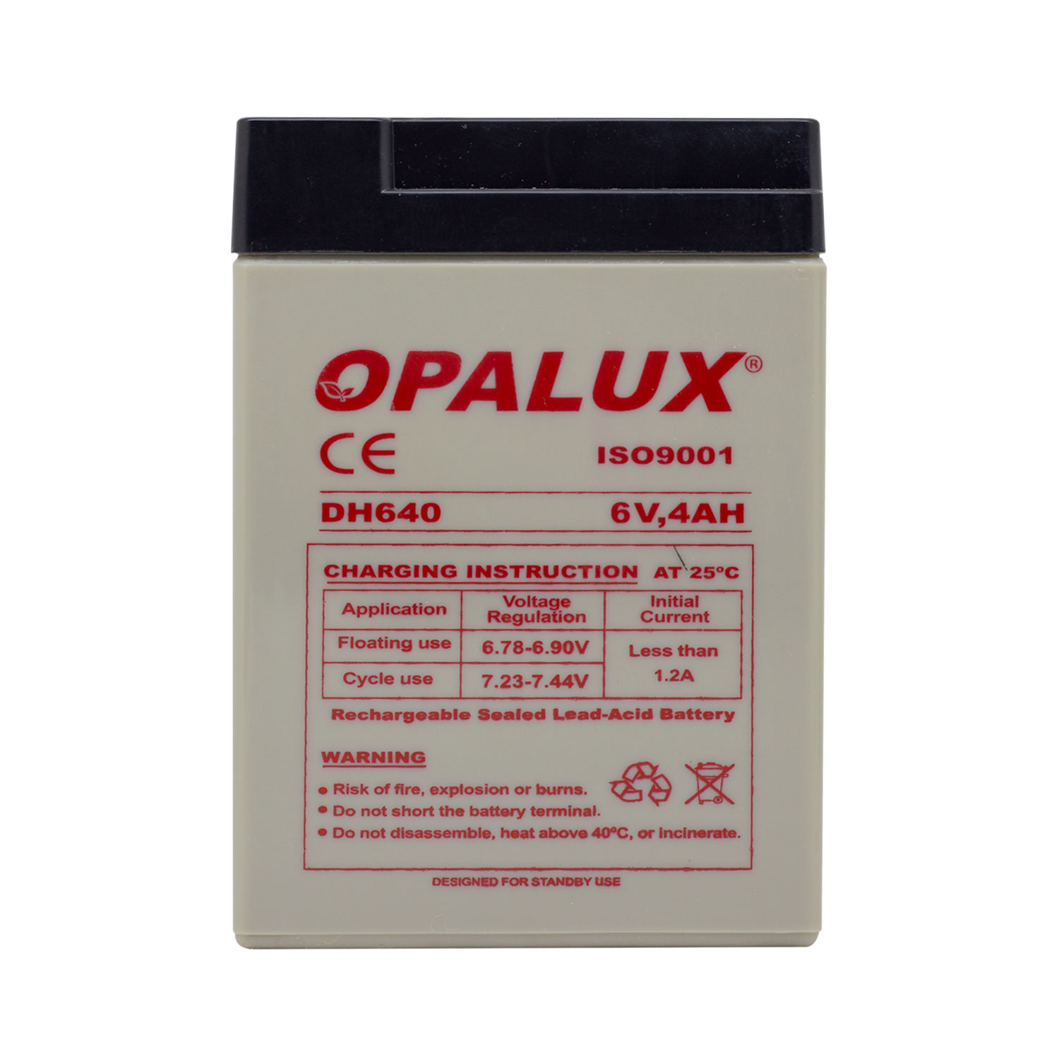 DH-640-2 Westor DH-640 Opalux Batería Seca 6V 4AH DH-640 OPALUX