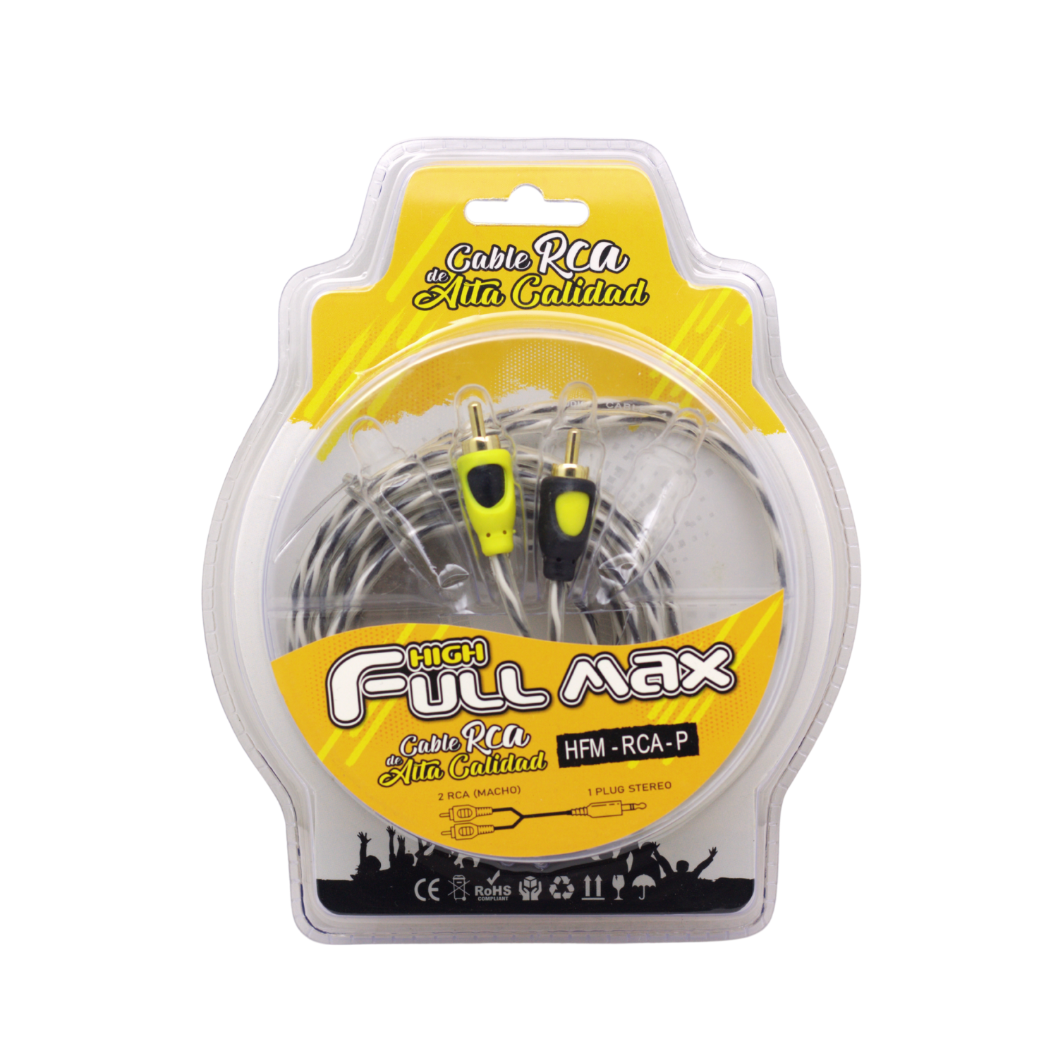 HFM-RCA-P (5M) 5 Westor HFM-RCA-P (5M) High Full Max Cable x2 RCA a Plug Stereo 3.5mm HFM-RCA-P (5M) HIGH FULL MAX