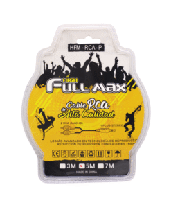 Cable x2 RCA a Plug Stereo 3.5mm HFM-RCA-P (5M) HIGH FULL MAX 7 Westor HFM-RCA-P (5M) High Full Max Cable x2 RCA a Plug Stereo 3.5mm HFM-RCA-P (5M) HIGH FULL MAX