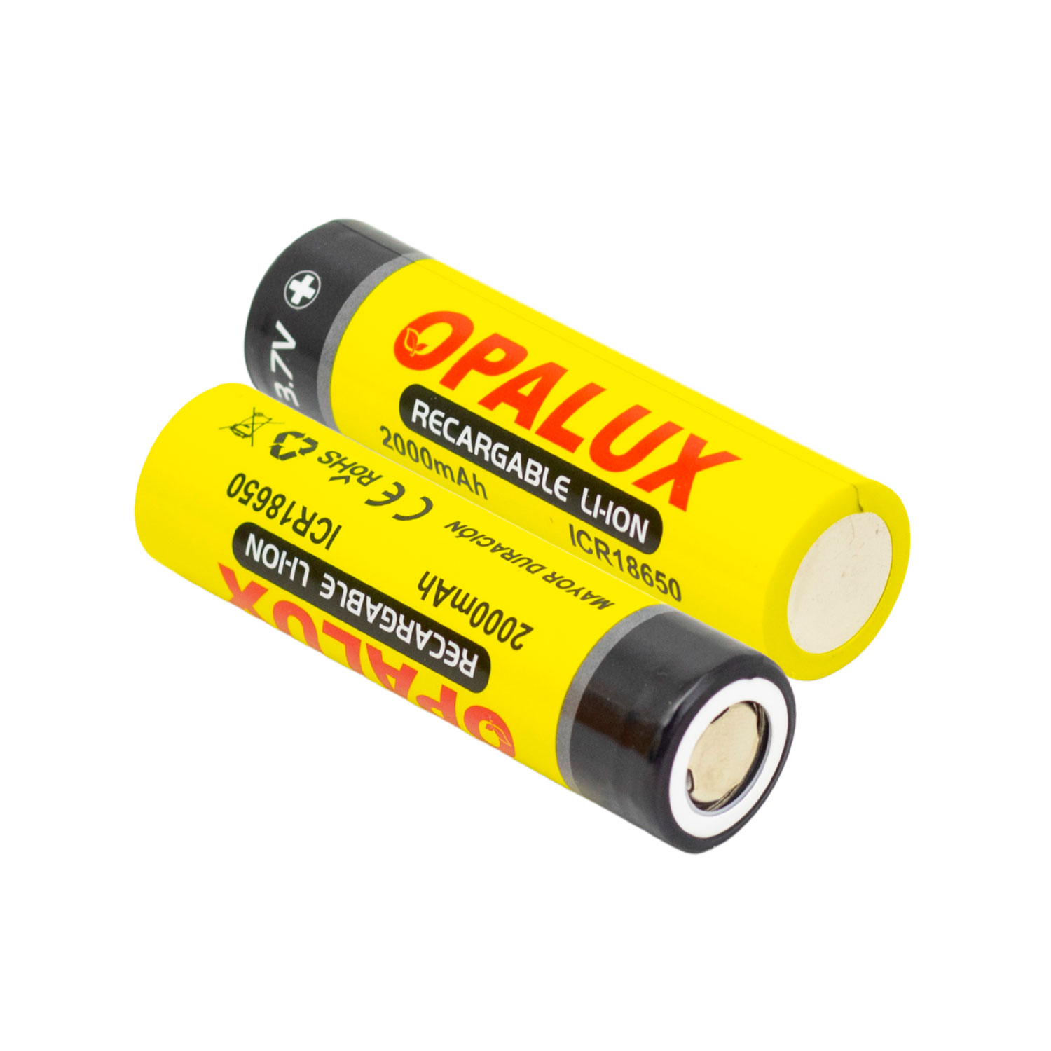 ICR18650-20FT(B2)-3 Westor ICR18650-20FT(B2) Opalux Baterías Recargables 18650 X2 (Fc) Li-Ion 3.7V 2000mAh Icr18650-20Ft(B2) OPALUX