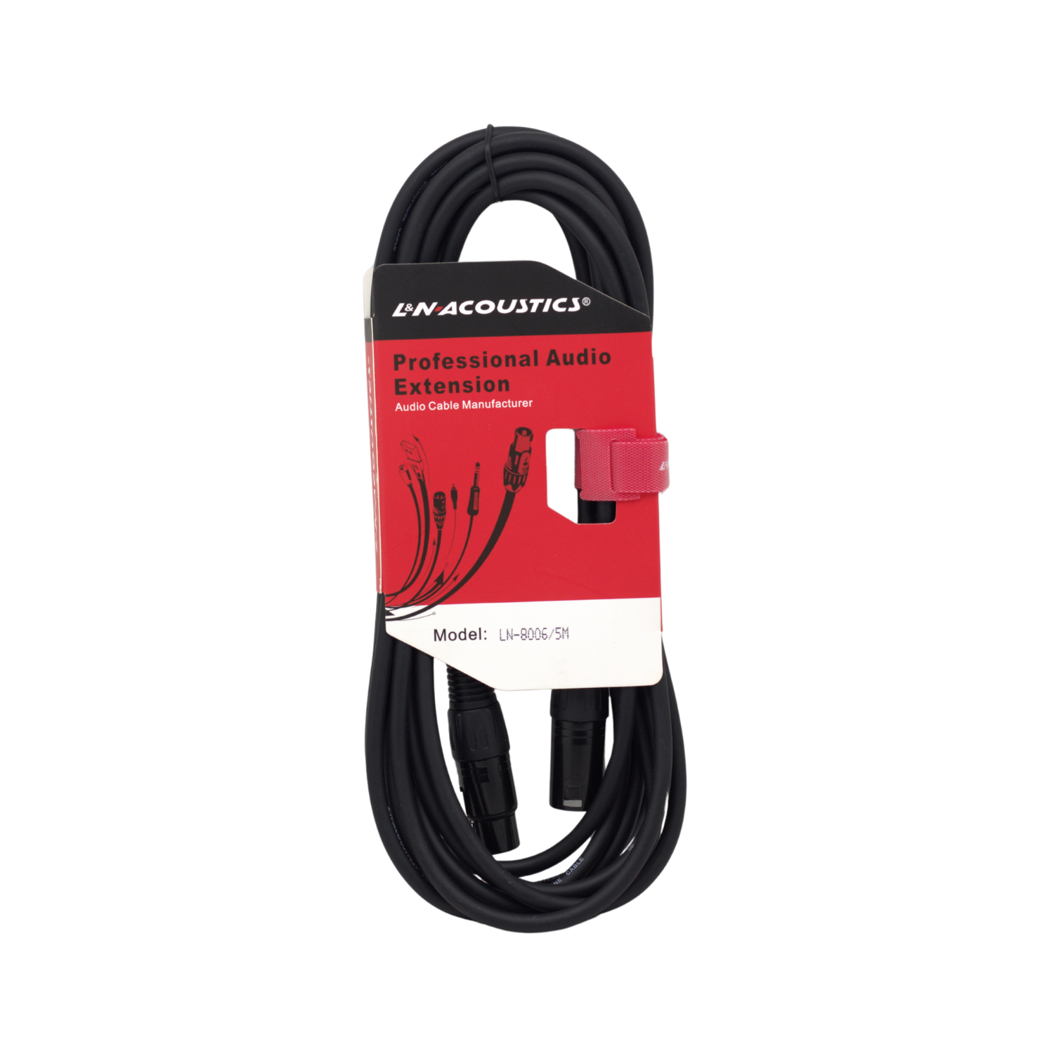 LN-80065M 5 Westor LN-8006/5M L&N-ACOUSTICS Cable Jack XLR BK a Plug XLR BK 5m LN-8006/5M L&N ACOUSTICS