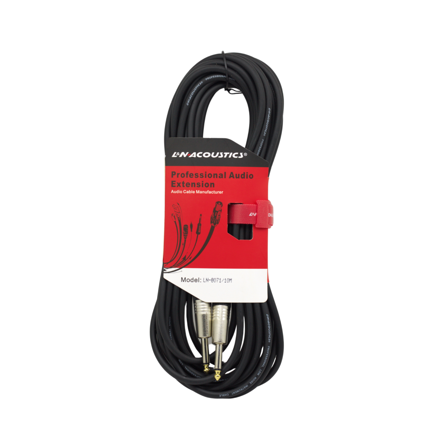 LN-807110M 4 Westor LN-8071/10M L&N-ACOUSTICS Cable Plug Mono Silver 6.3mm A Plug Mono Silver 6.3mm 10m LN-8071/10M L&N ACOUSTICS