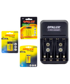 Kit Cargador + Pilas + Baterías Recargables MIHABA-BDDD4 OPALUX