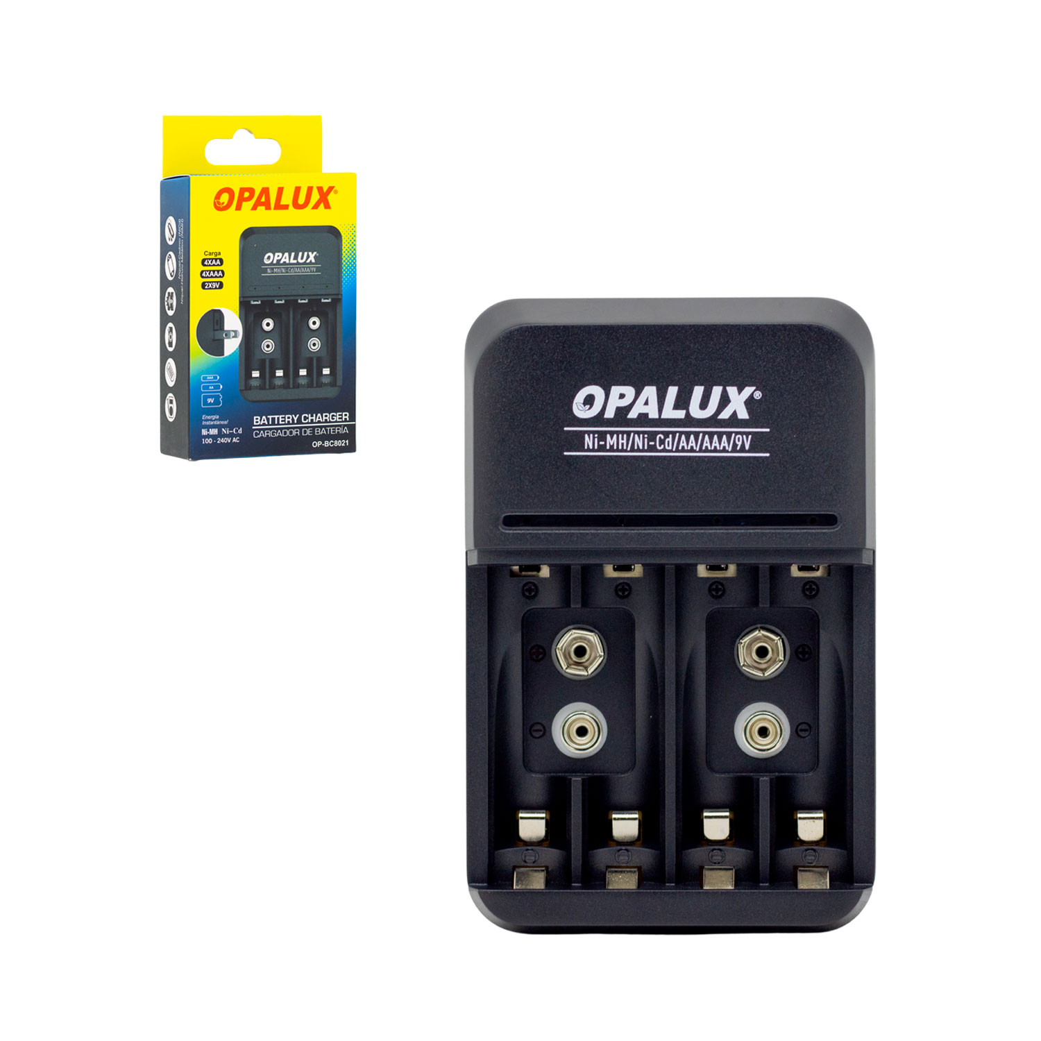 MIHABA-DH-250-KT2-1 Westor MIHABA-DH-250-KT2 Opalux Kit Cargador de pilas + Batería Recargable MIHABA-DH-250-KT2 OPALUX