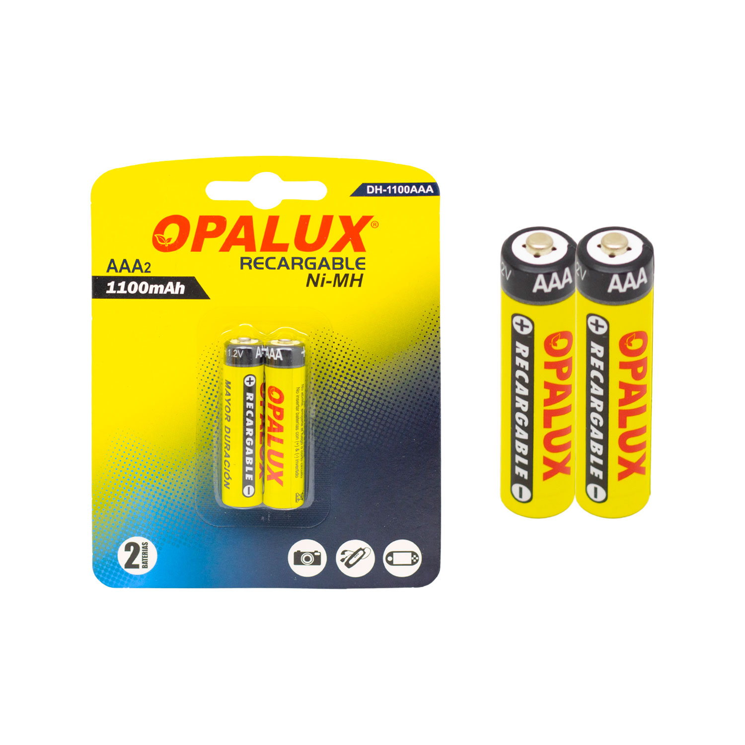 MIHABA-DH1100AAA-KIT3-2 Westor MIHABA-DH1100AAA-KIT3 Opalux Kit Cargador de pilas 9V/AA/AAA con 4 pilas AAA NiMH recargables MIHABA-DH1100AAA-KIT3 OPALUX