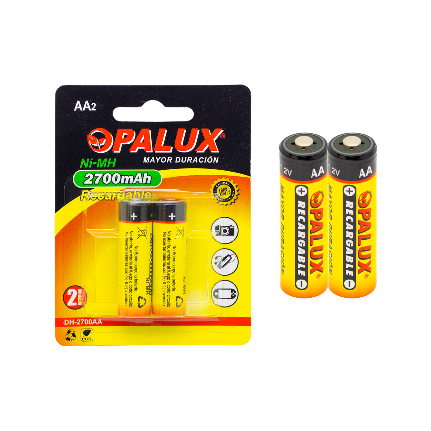 MIHABA-DH2700AA-KIT3-2 Westor MIHABA-DH2700AA-KIT3 Opalux Kit Cargador de pilas 9V/AA/AAA con 4 pilas AA NiMH recargables MIHABA-DH2700AA-KIT3 OPALUX