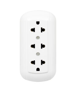 Westor OP-323-93WH Opalux Tomacorriente Triple Universal Blanco OP-323-93WH OPALUX