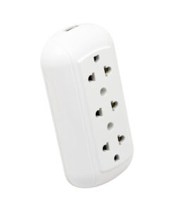 Westor OP-323-93WH Opalux Tomacorriente Triple Universal Blanco OP-323-93WH OPALUX