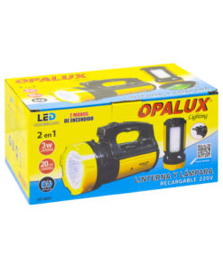 Westor OP-4803 Opalux Linterna/Lámpara Portátil Recargable LED 3W OP-4803 OPALUX
