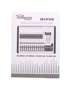 Westor PZ-MP120 POTTENZA Consola de 12 Canales 2x350W USB 2xVentilador BT PZ-MP120 POTTENZA PREMIUM