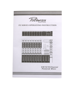 Westor PZ-YPMX809D POTTENZA Consola 8 Canales, 2 Ventilador, 2 Ecualizador, BT, Phantom 2x 350w 99 Efectos PZ-YPMX809D POTTENZA