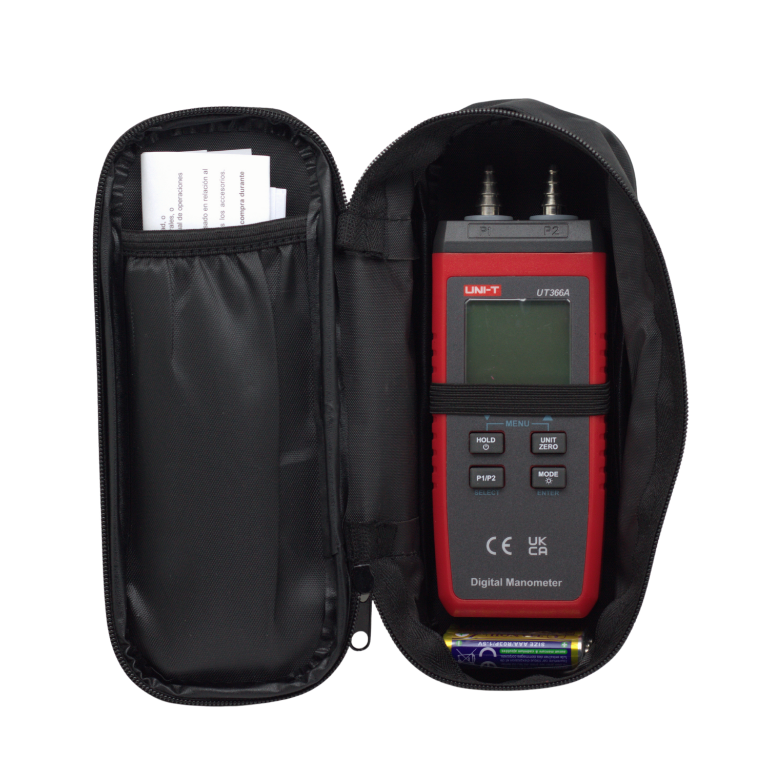 UT-366A 5 Westor UT-366A Uni-T Manómetro Digital ±15,00 kPa / ±150,0 mbar / ±0,150 bar / ±2,175 psi UT-366A UNI-T