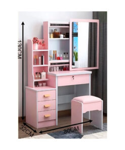 Westor AJ313485 Genérico Tocador De Maquillaje Con Espejo Movible Rosado AJ313485