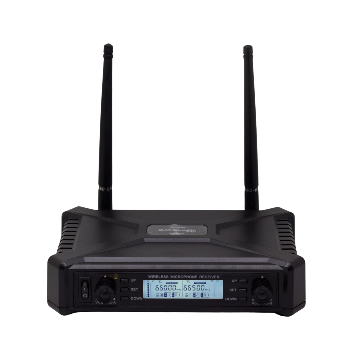 BT-M40 2 Westor BT-M40 Batblack Micrófono Inalámbrico Doble UHF c/ Pantalla LCD BT-M40 BATBLACK