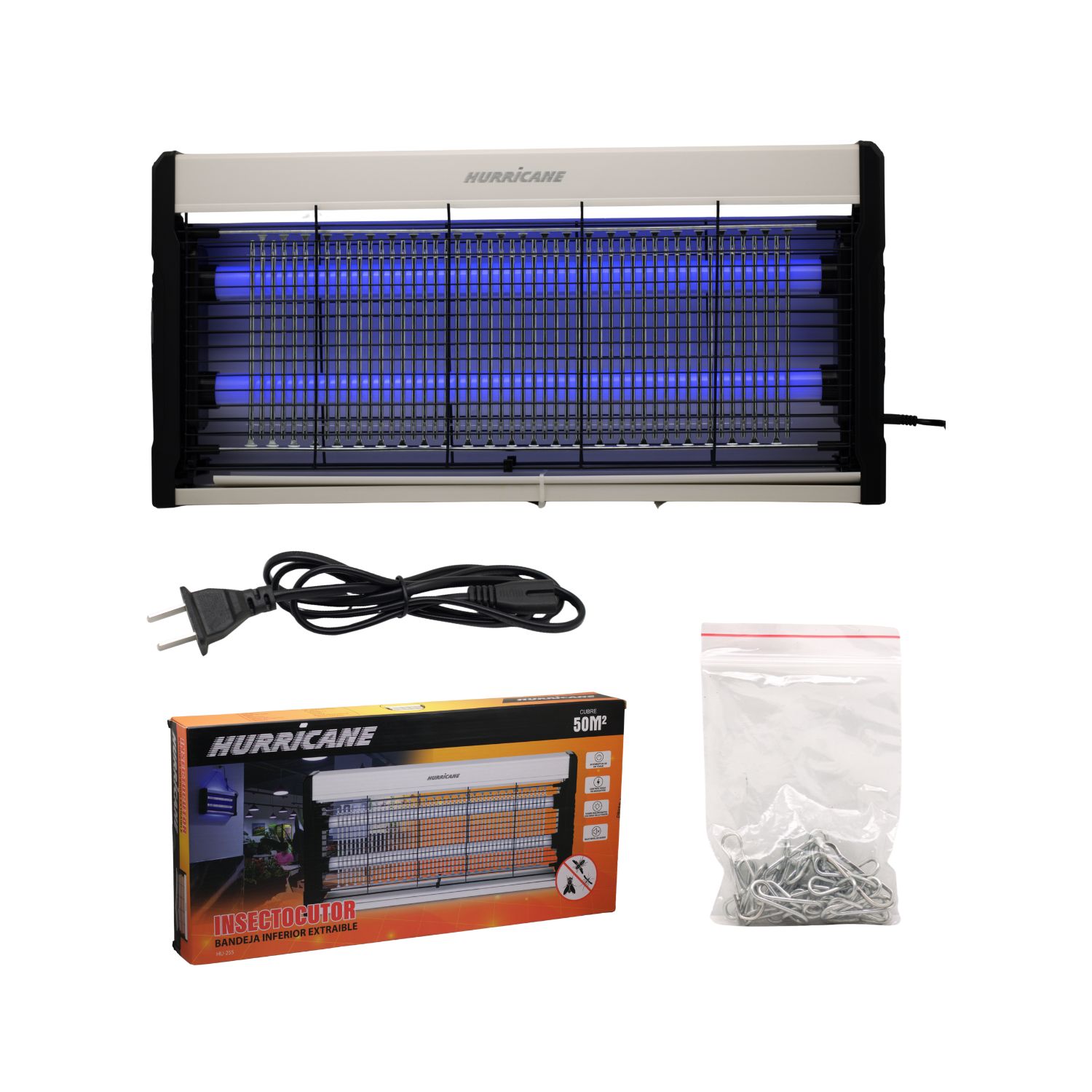 HU-255 1 Westor HU-255 Hurricane Insectocutor 2X10W De Bandeja Inferior Extraible HU-255 HURRICANE