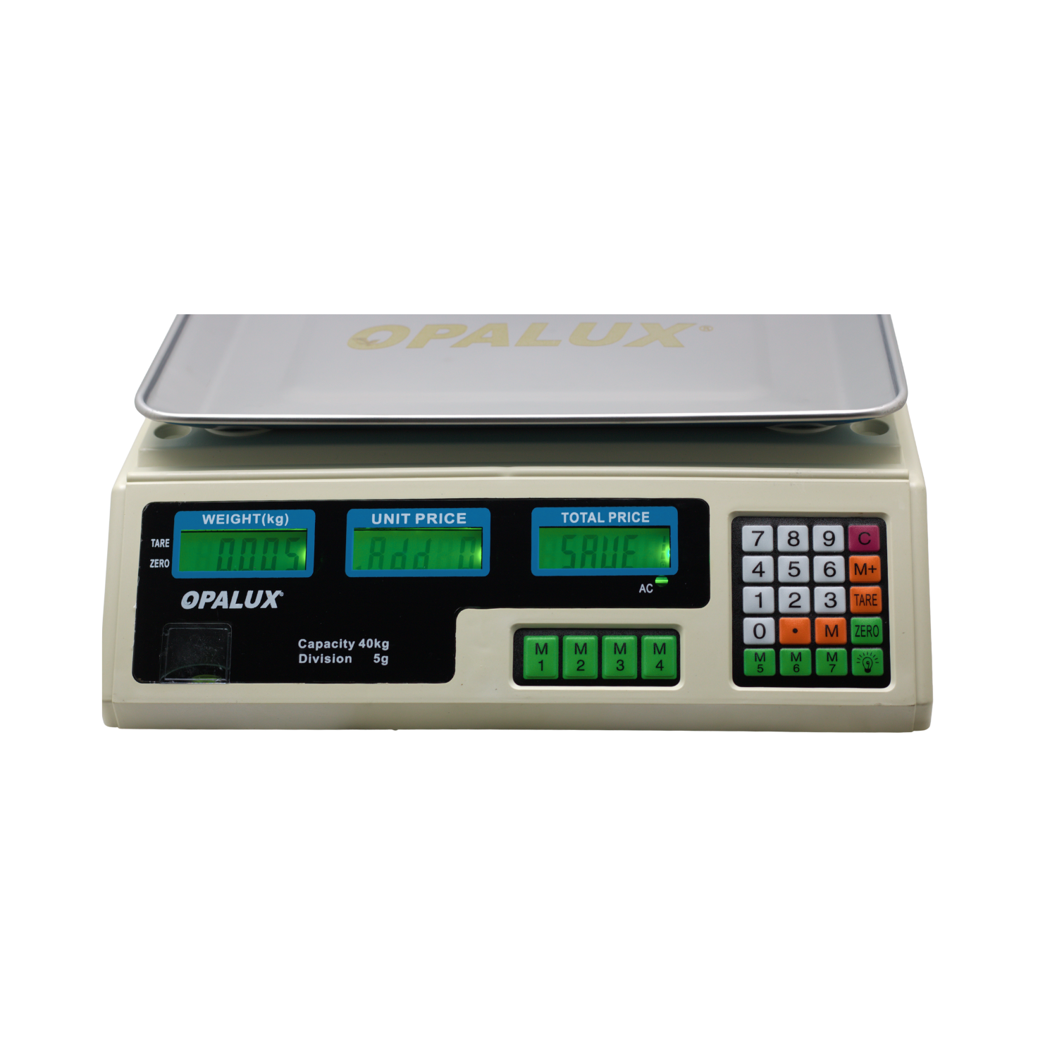 OP-208C-WH 4 Westor OP-208C-WH Opalux Balanza Electrónica Ovalada 40Kg LCD Recargable OP-208C-WH OPALUX