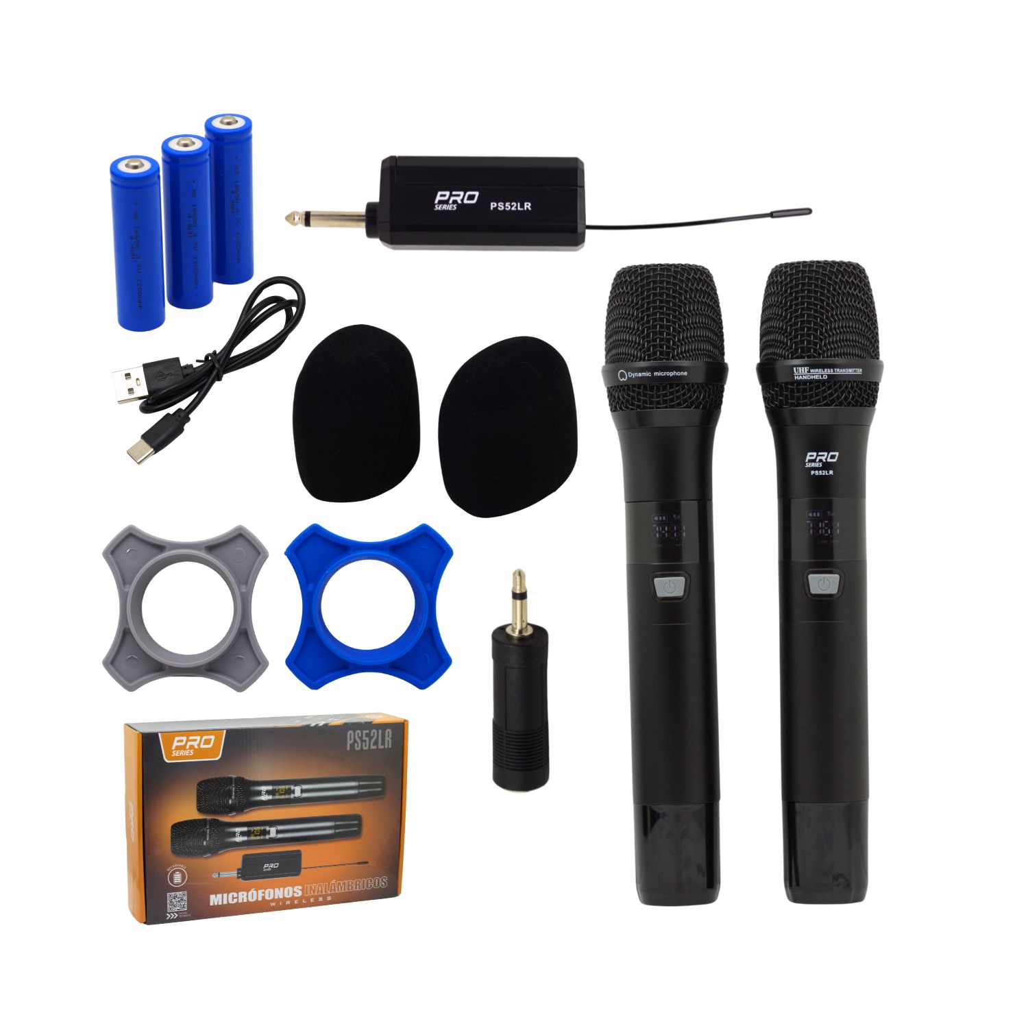 PS52LR 1 Westor PS52LR PRO SERIES Micrófonos Recargables UHF Dobles Inalámbricos PS52LR PRO SERIES