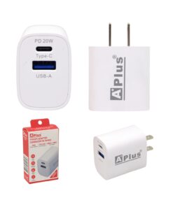 Adaptador de Corriente 20W USB-C y USB-A 7-PD20W PLUSCHARGER