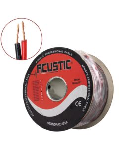 Cable Mellizo #12 P/Audio Cristal 100Mt Rojo/Negro AC-2X12 ACUSTIC