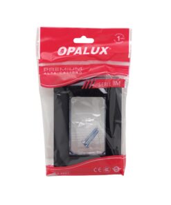 Placa Triple Con Soporte Negro BM203.BLK OPALUX 6 Westor BM203.BLK Opalux Placa Triple Con Soporte Negro BM203.BLK OPALUX