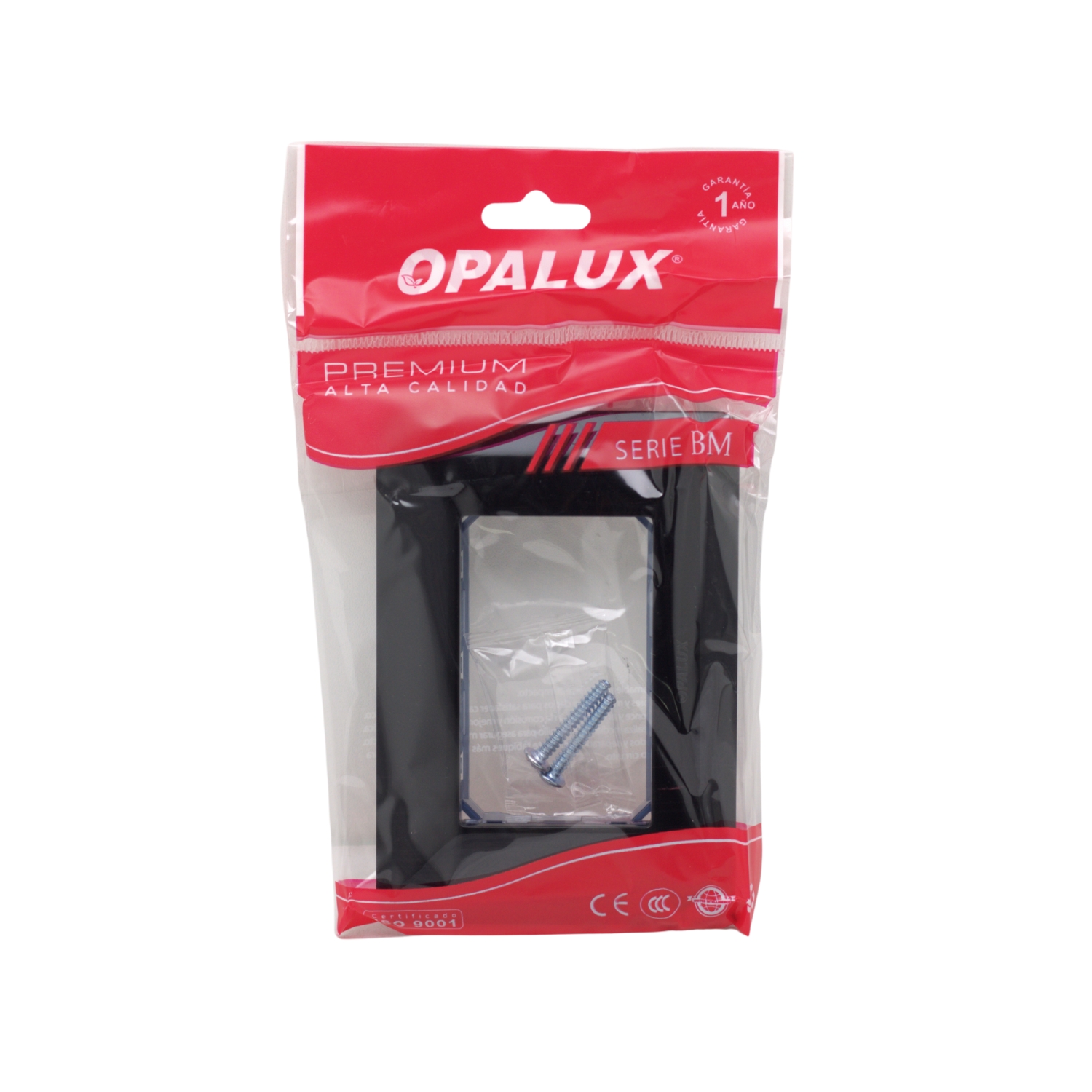 BM203.BLK 5 Westor BM203.BLK Opalux Placa Triple Con Soporte Negro BM203.BLK OPALUX