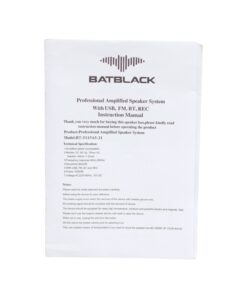 Westor BT-5115A5-21 Batblack Parlante/Gabinete Activo 15" 10000W c/ USB/BT/FM/EQ/TWS BT-5115A5-21 BATBLACK