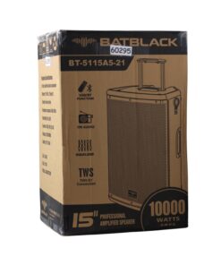 Westor BT-5115A5-21 Batblack Parlante/Gabinete Activo 15" 10000W c/ USB/BT/FM/EQ/TWS BT-5115A5-21 BATBLACK