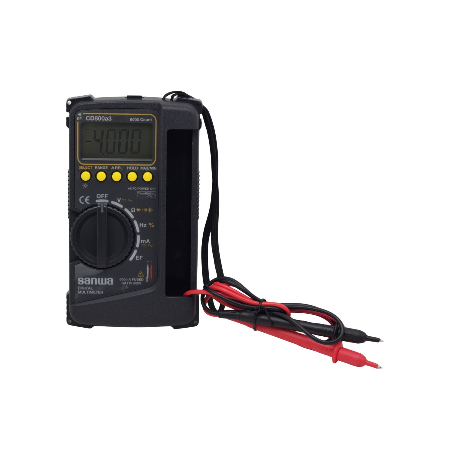 CD800A3 2 Westor CD800A3 Sanwa Multímetro Digital AC/DC 600V/600mA True RMS CD800A3 SANWA