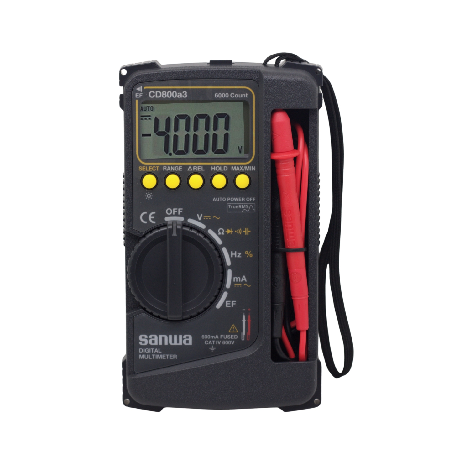 CD800A3 3 Westor CD800A3 Sanwa Multímetro Digital AC/DC 600V/600mA True RMS CD800A3 SANWA