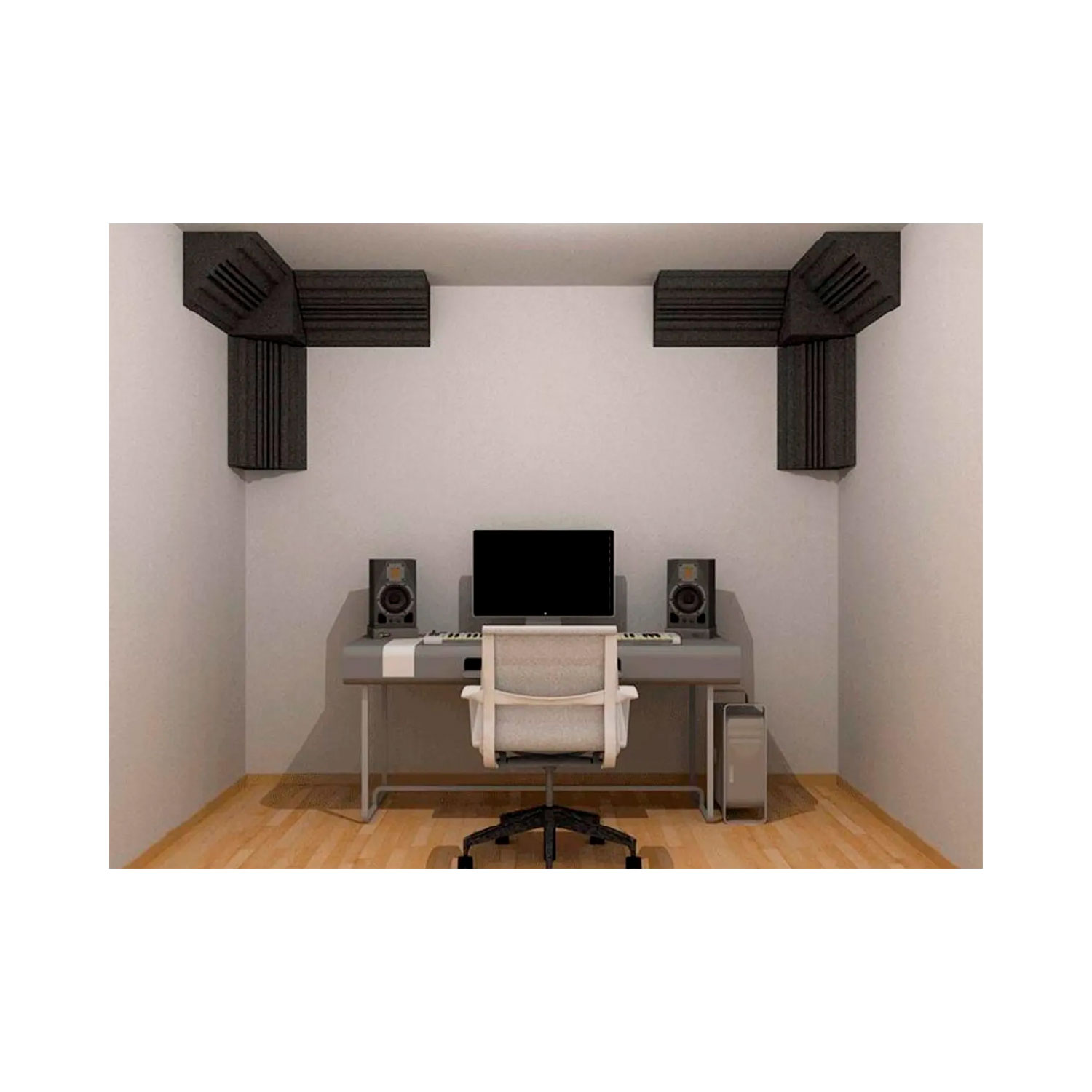 EA-TBC-2 Westor EA-TBC ALL SOUND Espuma Trampa de Bajo/Esquinero de 8Pcs Esponja Acustica p/ Pared c/ Autoadesivo EA-TBC ALL SOUND