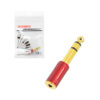 Westor PA-618T Yim Sound Adaptador Stereo Jack 3.5mm A Plug 6.35mm Rojo LN-2036-2 L&N-ACOUSTICS