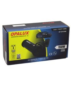 Westor OP-CR150M Opalux Inversor p/Auto 150W Onda Senoidal Modificada DC-AC Surge 300W Entrada 12VDC 220VAC OP-CR150M OPALUX