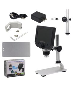 Mini Microscopio Digital Portátil Con Base 1-600X