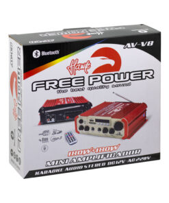 Westor AV-V8 HAWK FREE POWER Mini Amplificador 180W con Bluetooth, USB, SD y FM AV-V8 HAWK FREE POWER