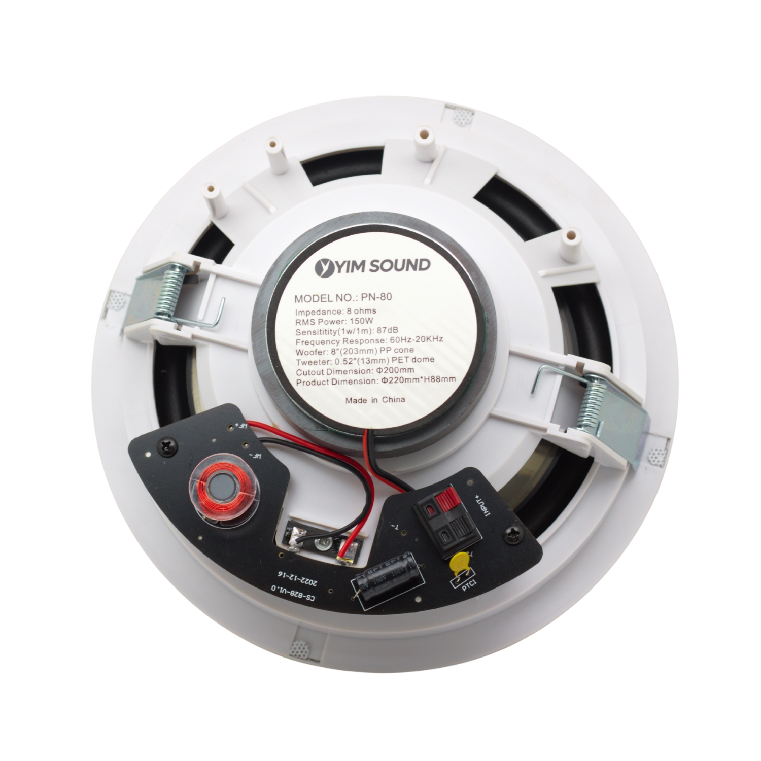 PN-80 4 Westor PN-80 Yim Sound Parlante Ambiental para Cielo Raso 8” de 2 Vías 150W PN-80 YIM SOUND