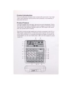 Westor PZ-U6 POTTENZA Mezcladora de 6 Canales con Interface a PC PZ-U6 BT