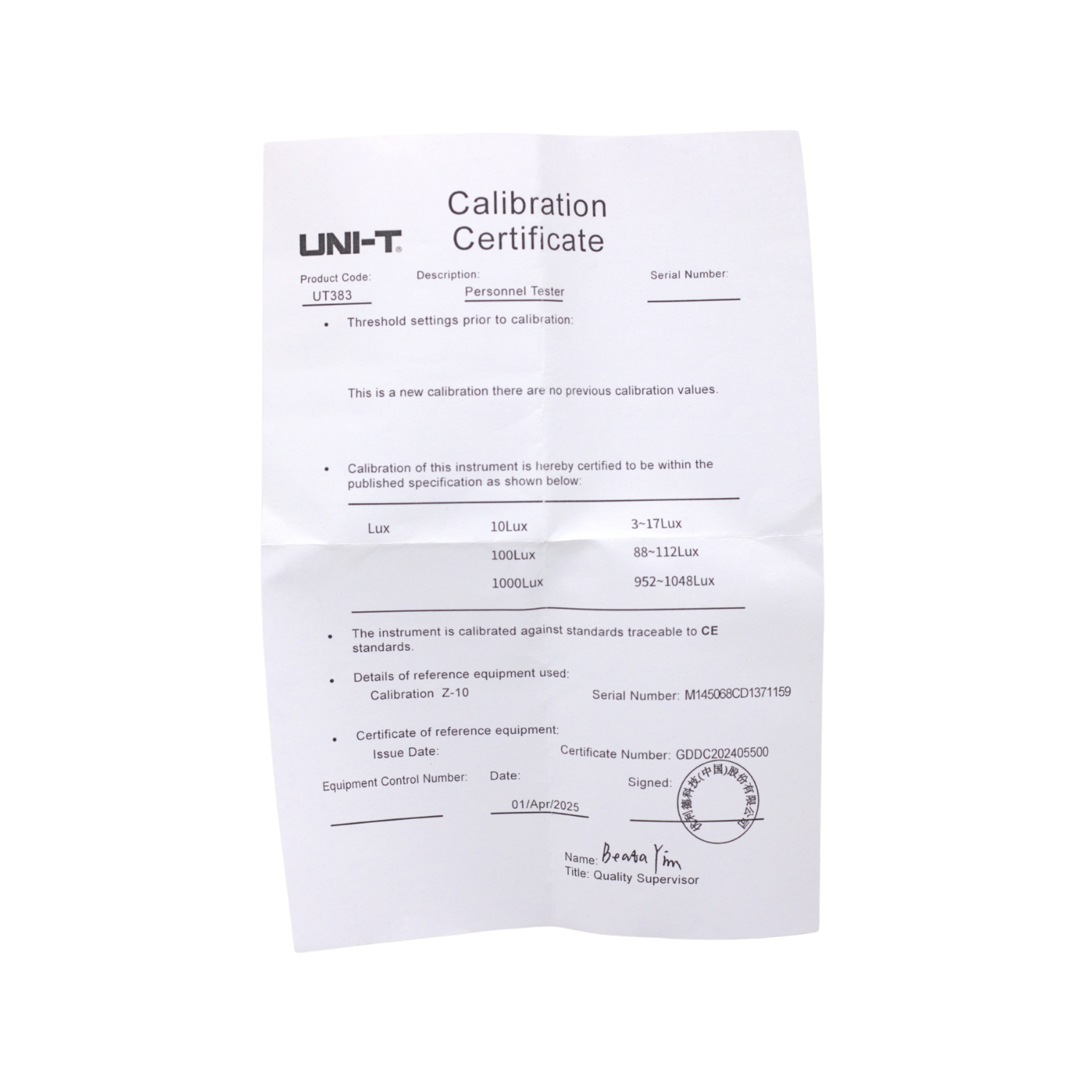 UT383 6 Westor UT383 Uni-T Mini Luxómetro Digital UT383 UNI‑T